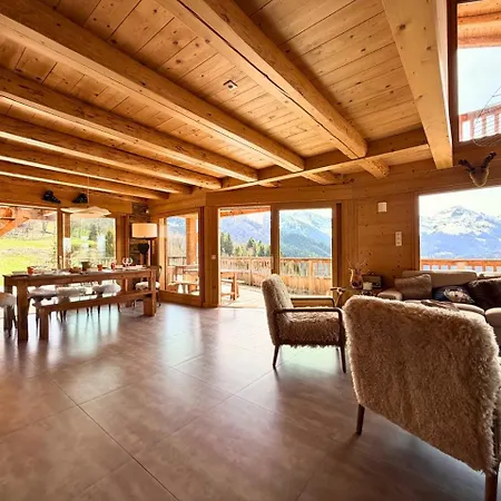 La Framboiseille - De Luxe Avec Piscine Interieure Et Sauna - Vue Montagne *
