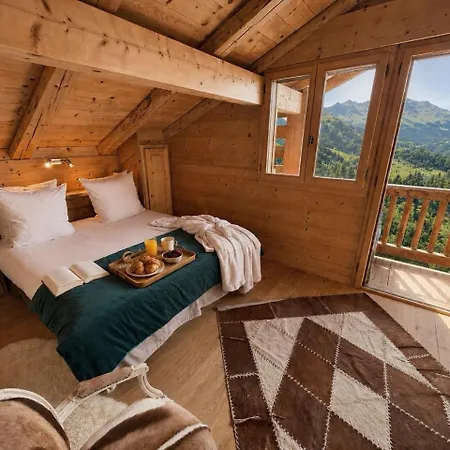 La Framboiseille - De Luxe Avec Piscine Interieure Et Sauna - Vue Montagne Chalet