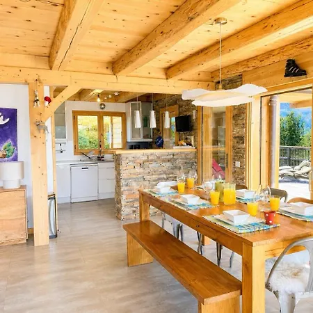 La Framboiseille - De Luxe Avec Piscine Interieure Et Sauna - Vue Montagne Chalet Manigod