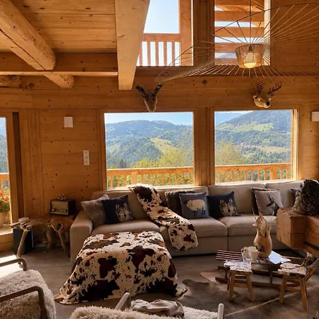 La Framboiseille - De Luxe Avec Piscine Interieure Et Sauna - Vue Montagne Chalet Manigod