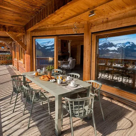 Chalet La Framboiseille - De Luxe Avec Piscine Interieure Et Sauna - Vue Montagne